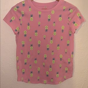 XL 14/16 girls short sleeve pineapple shirt